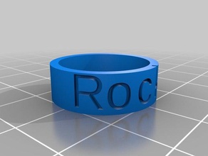 rocky rings customized 3d print model - Mito3D