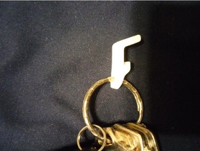 keychain bottle opener v2 kitchen & dining beer keyring key chain 3d print model - Mito3D