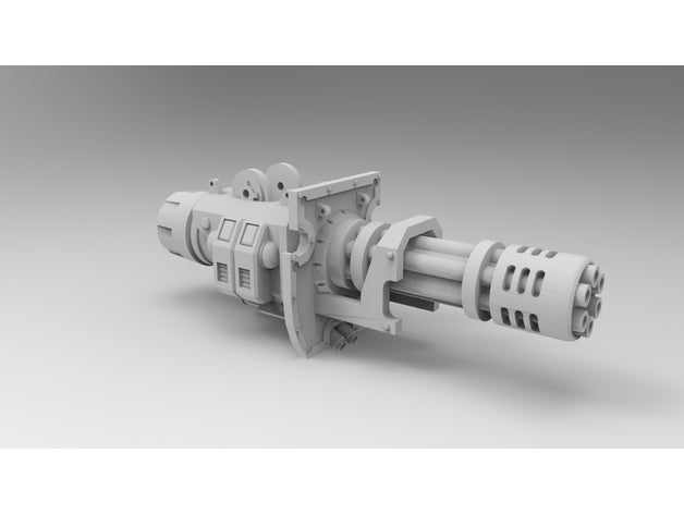 brrrrt cannone gatling giocattolo & accessori di gioco 40k avenger cannon caos imperial cavalieri warhammer 3D print model - Mito3D