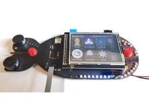 da bomb insigne de joystick l'électronique 3d print model - Mito3D