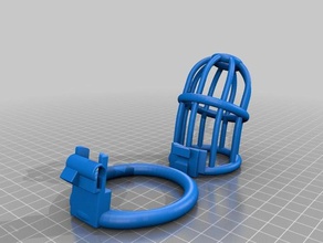 my customized cage ring v001 3d print model - Mito3D