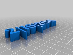 meine angepasste text-Speicher Skulpturen kundengebundene 3d print model - Mito3D