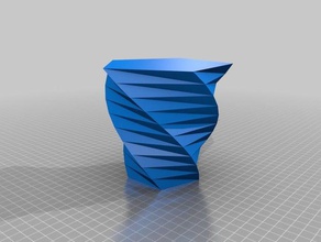 tornado vase containers customized 3d print model - Mito3D