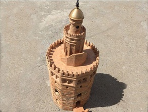 torre del oro - sevilla Gebäude & Strukturen Architektur arquitectura historisch ist Spanien Turm 3d print model - Mito3D