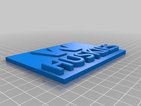 uw sinal A impressão 3d 3d print model - Mito3D