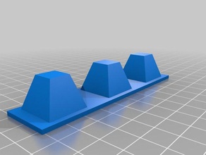 stack-able dragons teeth d games beach bolt action chain command coc scatter terrain tabletop gaming ww2 3d print model - Mito3D