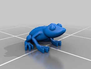 pat frog art 3dprintable cute imagination 3d print model - Mito3D