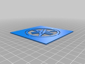 yamaha logo şablon sanat araçları özelleştirilmiş 3d print model - Mito3D