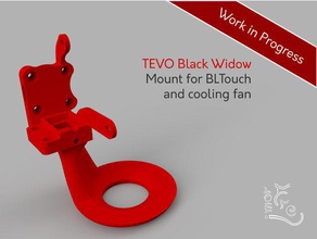 tevo black widow bltouch fan mount titan extruder 3d printer parts dlp freimor 3d print model - Mito3D