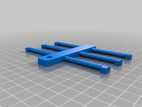 Band-Halter Haushalt Haken Krawatte Band Wand-Haken 3d print model - Mito3D