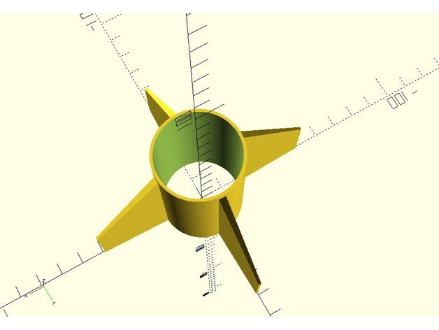 openscad aletas para cohetes parametrizadas hobby la aerodinámica aeromodelismo del cohetería amateur cohete coheteria las libre freecad modelo de el 3D print model - Mito3D