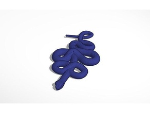 crowley tattoo dangle good omens tv accessories neil gaiman snake terry pratchett 3d print model - Mito3D