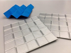origami premere - miura-fold art 3d print model - Mito3D