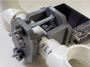 einstellbare Kamera Halterung 1 Zoll pvc-Kamera-Rahmen 1-Zoll-pvc Kamera-Halterung pvc pvc-Rohr 3d print model - Mito3D
