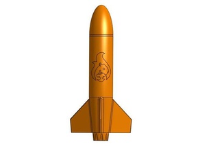 13mm nlt need love too rocket updated sport & outdoors estes flying model rocketry 3d print model - Mito3D