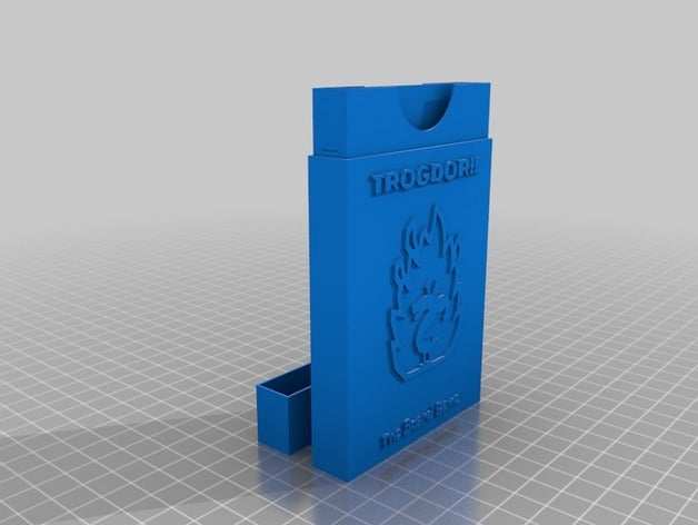 trogdor card box large games customized 3D print model - Mito3D