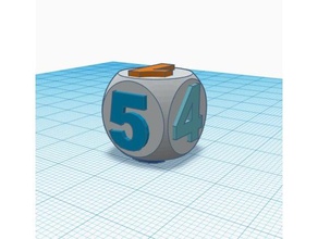 six-sided dice L'impression 3d 3d print model - Mito3D