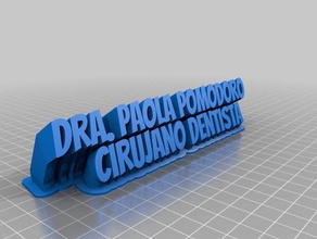 dra office customized 3d print model - Mito3D