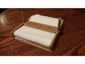 napkin holder 161 147mm napkins kitchen & dining 3d printing 3d print model - Mito3D