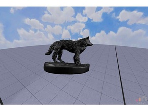 wolf miniature games 3d print model - Mito3D