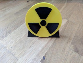 insigne du trisecteur nucléaire 150x19 mm pièces et badges le 3d print model - Mito3D