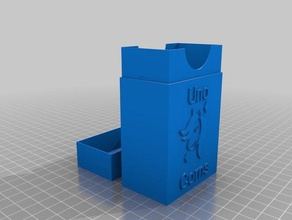 uno corns card box games customized 3d print model - Mito3D