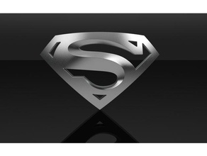 logotipo do superman pessoas 3d print model - Mito3D