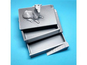 caso di gioielli i contenitori box contenimento archiviazione 3d print model - Mito3D