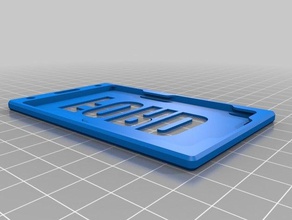 ford tarjeta de identificación la insignia del titular armadura - oficina personalizado 3d print model - Mito3D