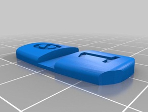 peugeot 207-Taste 207 - Taste Tasten Schlüssel 3d print model - Mito3D