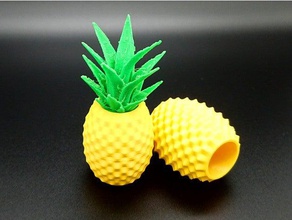 ananas kap organizasyon kutusu şeker meyve jar depolama 3d print model - Mito3D