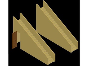 diorama merdiven elemanları diorami h0 ölçek lanna model modelleme plastici plastico scala n senaryosu sahne sergio sottoscala understairs 3d print model - Mito3D