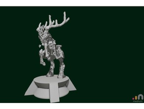 armored elk games animals creatures dnd dungeons dragons forest mini miniature mounts paladin 3d print model - Mito3D