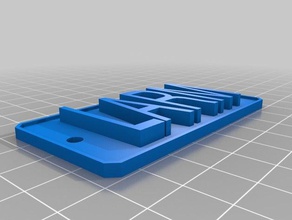 Zeichen larm kundengebundene 3d print model - Mito3D