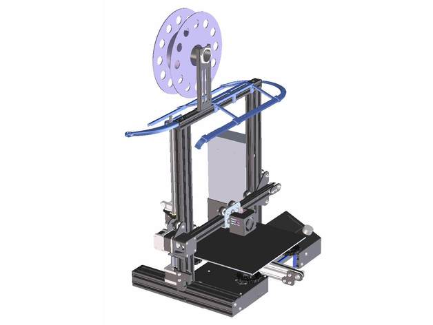 just another led-strip-frame ender 3 pro 3d printer accessories led strip 3D print model - Mito3D