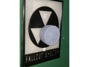 vault 13 fallout dimmer knob 3d printing light switch vault-tec 3d print model - Mito3D