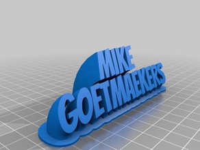 mikeg office customized 3d print model - Mito3D