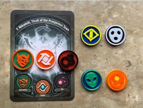 keyforge house tokens toy & game accessories token 3d print model - Mito3D