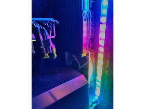 pc case rgb led strip support electronics computer 3d print model - Mito3D