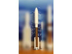 atlas v 551 foguete de 1 200 escala veículos atlas5 atlasv 5 foguetes espaço ula 3d print model - Mito3D