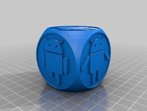 android dice die 3d print model - Mito3D