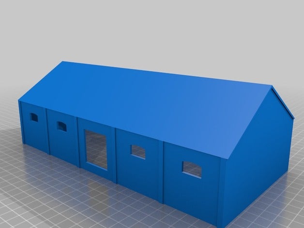 hangar - 70 gray binalar ve yapılar mimarlık n ölçek 3D print model - Mito3D
