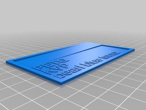 azul kvp Impresora 3d accesorios personalizado 3d print model - Mito3D