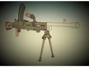 bren mk1 - sur une échelle de 1 à 4 analyses & répliques arme feu mitrailleuse 3d print model - Mito3D