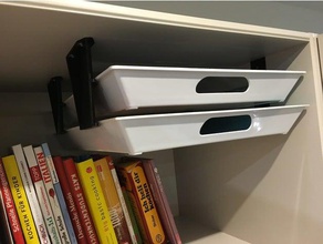 tray mount organization holder 3d print model - Mito3D