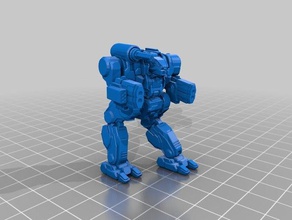 l'adjum style hauptmann - variante modèle de robots battletech l'adjudant-maître 3d print model - Mito3D