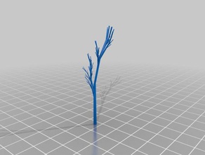 tamamen rastgele ağaç özelleştirilmiş matematik sanatı 3d print model - Mito3D