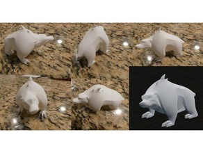 urso monstro criaturas 3d print model - Mito3D