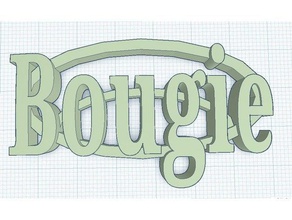 bougie tag jewelry 3d print model - Mito3D