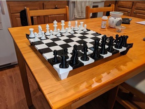 ornate chess set Schach 3d print model - Mito3D
